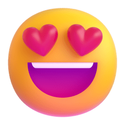 Smiling face with heart-eyes